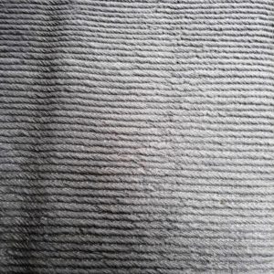 KHAMBAL- Beige textured 100% wool Dhurrie (rug)