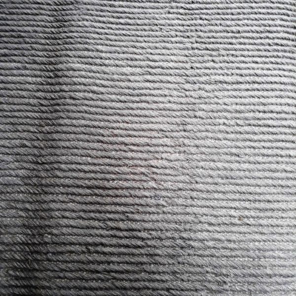 KHAMBAL- Beige textured 100% wool Dhurrie (rug) - Mahout Lifestyle