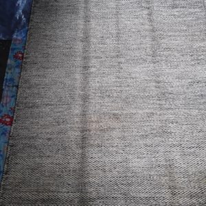 KHAMBAL- Beige/Grey  100% wool Dhurrie (rug)