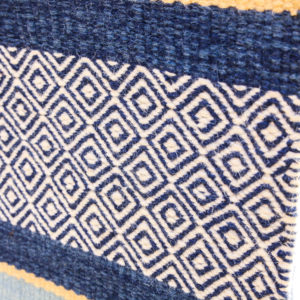 SHAILEE – Multi Coloured striped design 100% wool Dhurrie (rug)